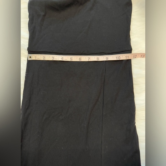 NWT Tencel Rib Knit Sleeveless Square Neck Midi Dress XS - Picture 8 of 12